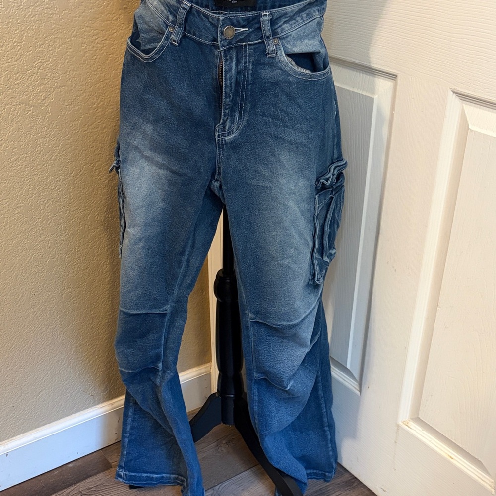 Women's Blue Flare & Wide Leg Jeans